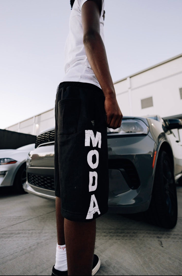 Moda Black Sweat Shorts